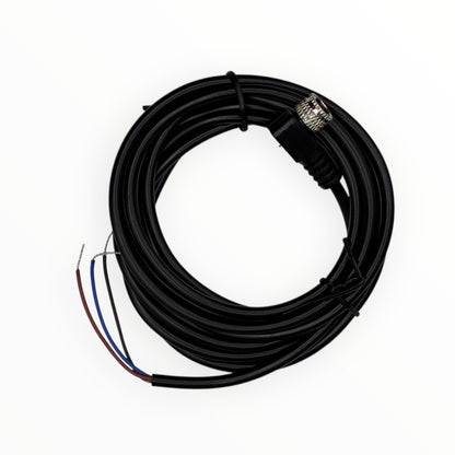 Cable conector de inyector m8, hembra, 90 grados, 3 polos, 3 hilos, 2m [C8-L-F-3A]