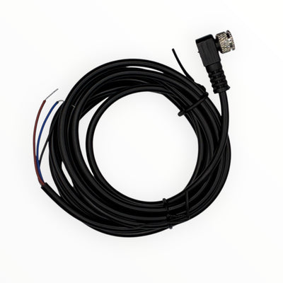 Cable conector de inyector m8, hembra, 90 grados, 3 polos, 3 hilos, 2m [C8-L-F-3A] - SKU: IB 1017 — Automatización Industrial Chile | BDTEC