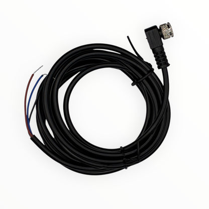 Cable conector de inyector m8, hembra, 90 grados, 3 polos, 3 hilos, 2m [C8-L-F-3A]