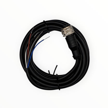 Cable conector de inyector m12, hembra, recto, 5 polos 5 hilos con cable de 2m [C12-I-F-5A]