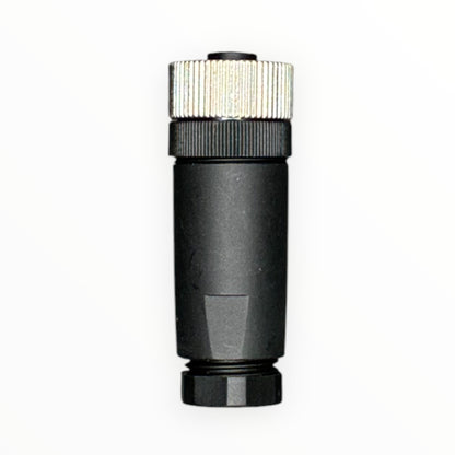 Conector armable m12, hembra, recto, 8 pines [C12-I-F-8A-P]