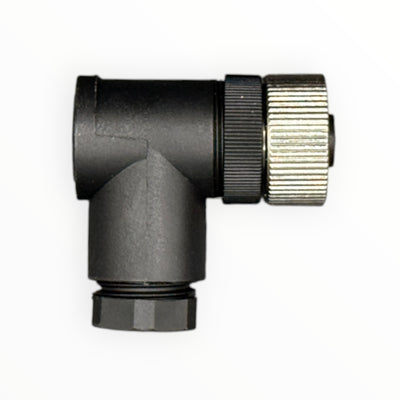 [C12-L-F-4A-P] CONECTOR ARMABLE M12, HEMBRA, 90 GRADOS, 4 PINES