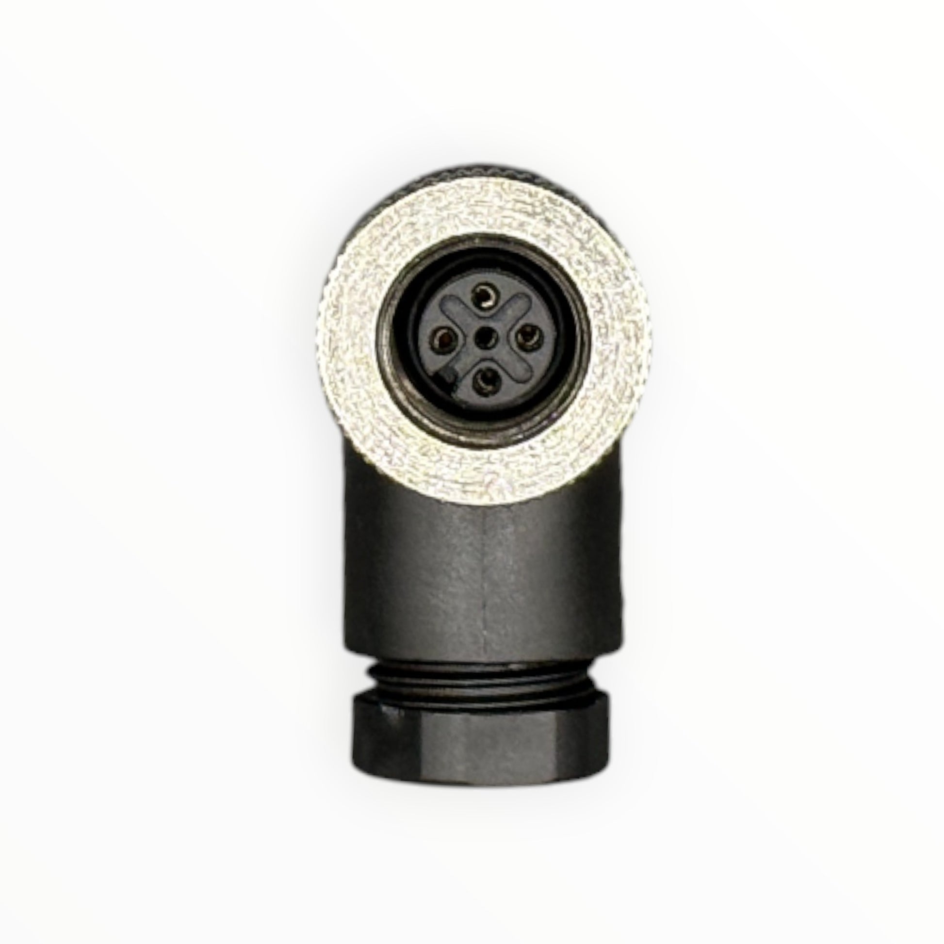Conector armable m12, hembra, 90 grados, 5 pines [C12-L-F-5A-P] - SKU: IB 1024 — Automatización Industrial Chile | BDTEC