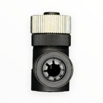 Conector armable m12, hembra, 90 grados, 8 pines [C12-L-F-8A-P] - SKU: IB 1025 — Automatización Industrial Chile | BDTEC