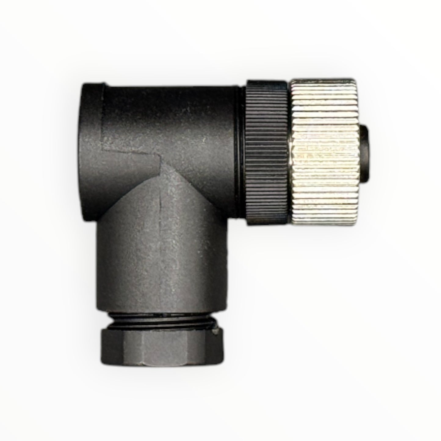 Conector armable m12, hembra, 90 grados, 8 pines [C12-L-F-8A-P] - SKU: IB 1025 — Automatización Industrial Chile | BDTEC