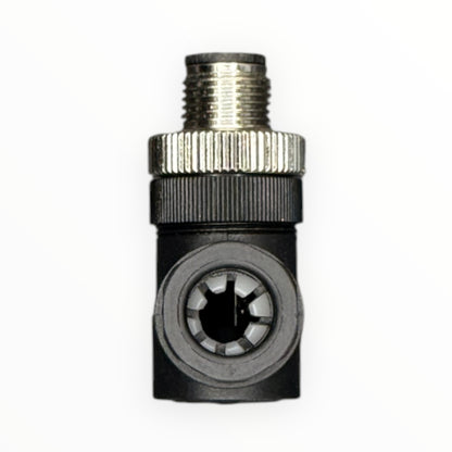 Conector armable m12, macho, 90 grados, 5 pines [C12-L-M-5A-P]