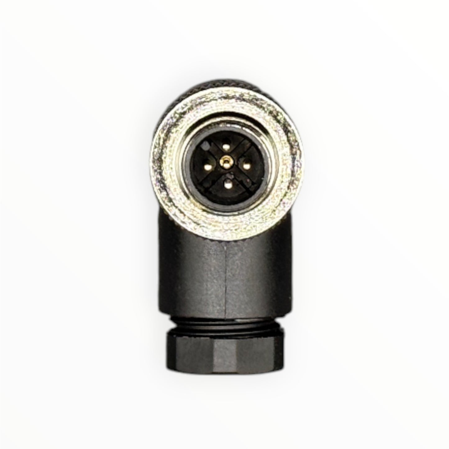 Conector armable m12, macho, 90 grados, 5 pines [C12-L-M-5A-P]