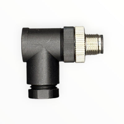 Conector armable m12, macho, 90 grados, 5 pines [C12-L-M-5A-P]