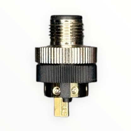Conector armable m12, macho, 90 grados, 8 pines [C12-L-M-8A-P] - SKU: IB 1028 — Automatización Industrial Chile | BDTEC