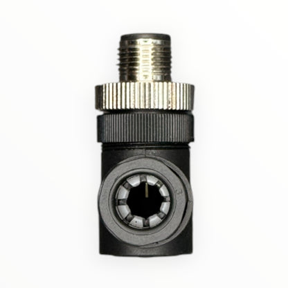 Conector armable m12, macho, 90 grados, 8 pines [C12-L-M-8A-P] - SKU: IB 1028 — Automatización Industrial Chile | BDTEC