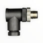 Conector armable m12, macho, 90 grados, 8 pines [C12-L-M-8A-P] - SKU: IB 1028 — Automatización Industrial Chile | BDTEC