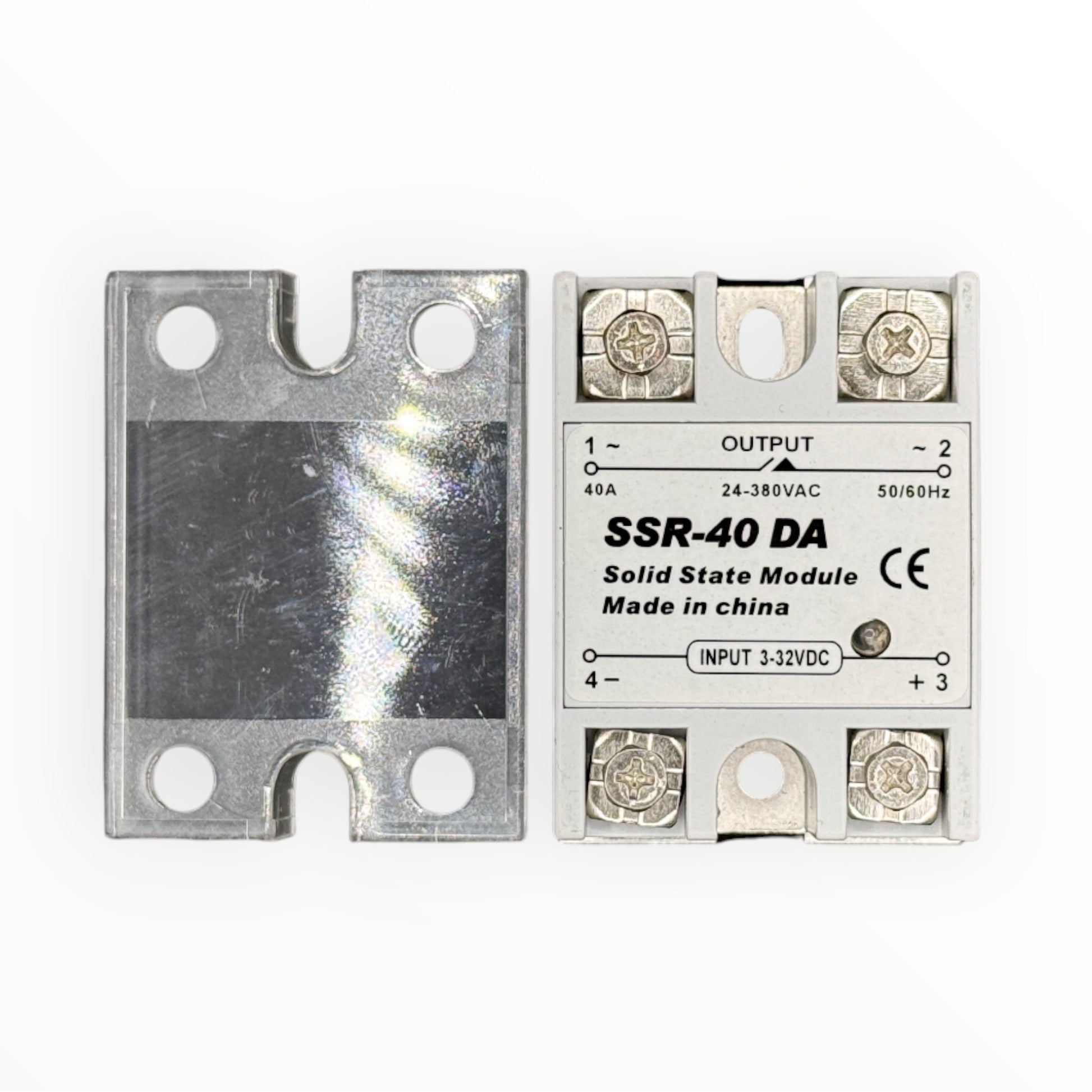 Rele de estado solido monofasico, ac40a, entrada dc3~32v, voltaje de control ac 24~660v [SSR-40A] - SKU: IB 1101 — Automatización Industrial Chile | BDTEC
