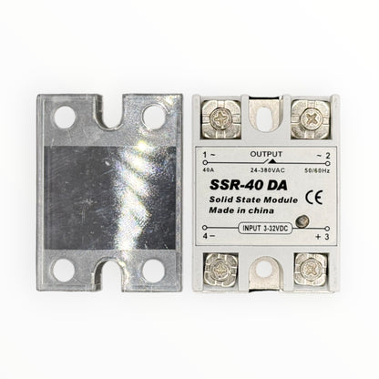 Rele de estado solido monofasico, ac40a, entrada dc3~32v, voltaje de control ac 24~660v [SSR-40A] - SKU: IB 1101 — Automatización Industrial Chile | BDTEC