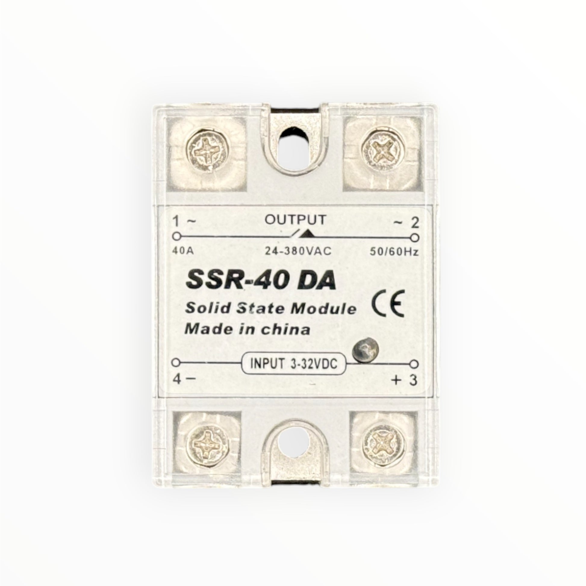 Rele de estado solido monofasico, ac40a, entrada dc3~32v, voltaje de control ac 24~660v [SSR-40A] - SKU: IB 1101 — Automatización Industrial Chile | BDTEC