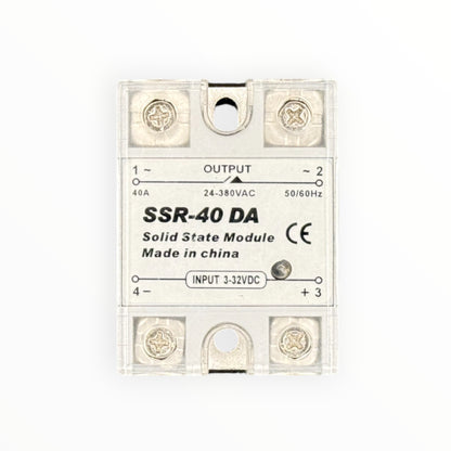 Rele de estado solido monofasico, ac40a, entrada dc3~32v, voltaje de control ac 24~660v [SSR-40A] - SKU: IB 1101 — Automatización Industrial Chile | BDTEC