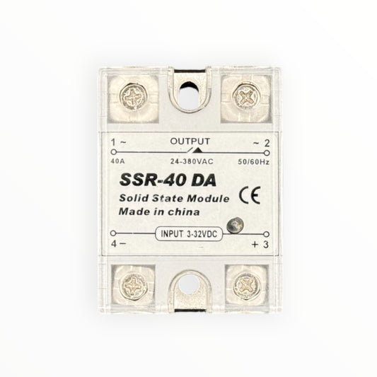 Rele de estado solido monofasico, ac40a, entrada dc3~32v, voltaje de control ac 24~660v [SSR-40A] - SKU: IB 1101 — Automatización Industrial Chile | BDTEC
