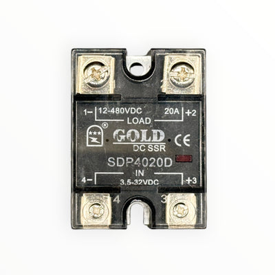 [SSR-20DD] RELE DE ESTADO SOLIDO MONOFASICO, AC20A, ENTRADA DC3~32V, VOLTAJE DE CONTROL DC 24-480V