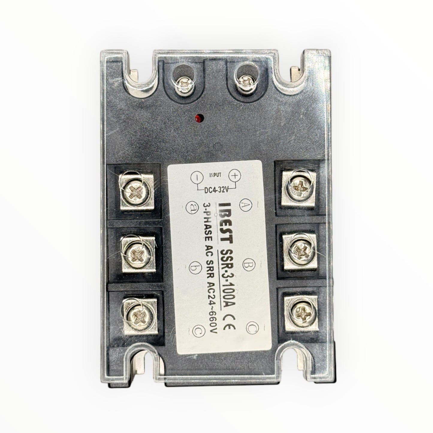 Rele de estado solido trifasico, ac100a, entrada dc3~32v, voltaje de control ac 24~660v [SSR-3-100A] - SKU: IB 1106 — Automatización Industrial Chile | BDTEC