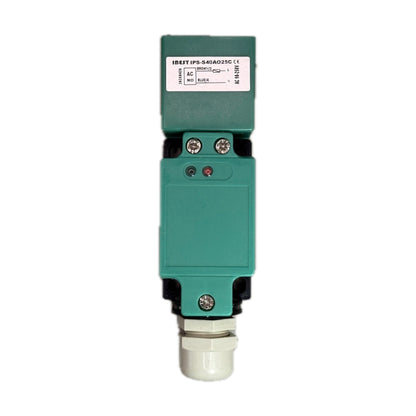 Sensor inductivo cuadrado, serie S40, 2 cables NO, blindado 25 mm, 90-250 VAC, sin cable IBEST