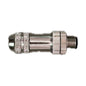 Conector macho M12 de 5 pines, codificado b, metálico blindado