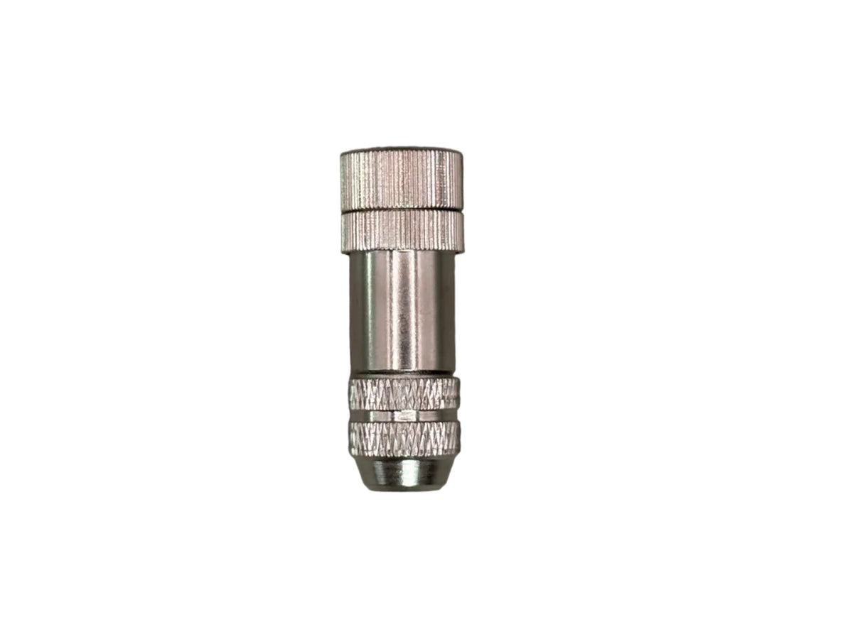 Conector hembra M12 de 5 pines, código b, metálico blindado