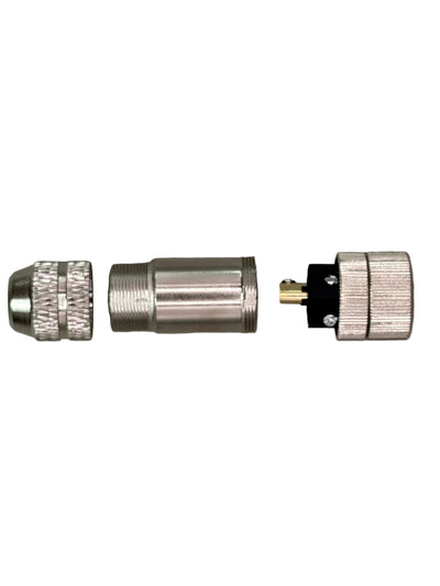 Conector hembra M12 de 5 pines, código b, metálico blindado