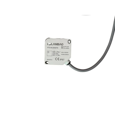 PTE-BC200DFB] SENSOR DIFUSO 50*50 PNP+NPN, NO+NC, SN: 200CM CABLE 2M