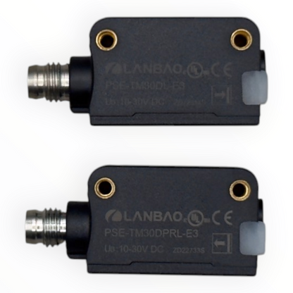 Sensor de barrera láser PNP NO+NC sensado 30m conector M8 Lanbao PSE-TM30DPRL-E3 - vista 2