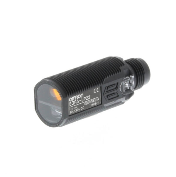 Sensor supresor de fondo, m18, sn 20cm, 24v, cuerpo plastico, pnp, conector m12. [E3FA-LP22]