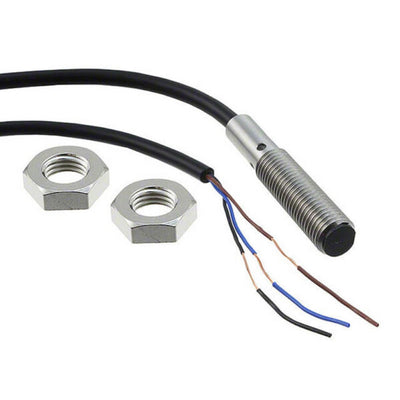 Sensor inductivo, m8, rasante, sn 2mm, 24v, cuerpo de acero inoxidable, npn, no, cable 2m. [E2B-S08KS02-WP-C1] - SKU: OM 1102 — Automatización Industrial Chile | BDTEC