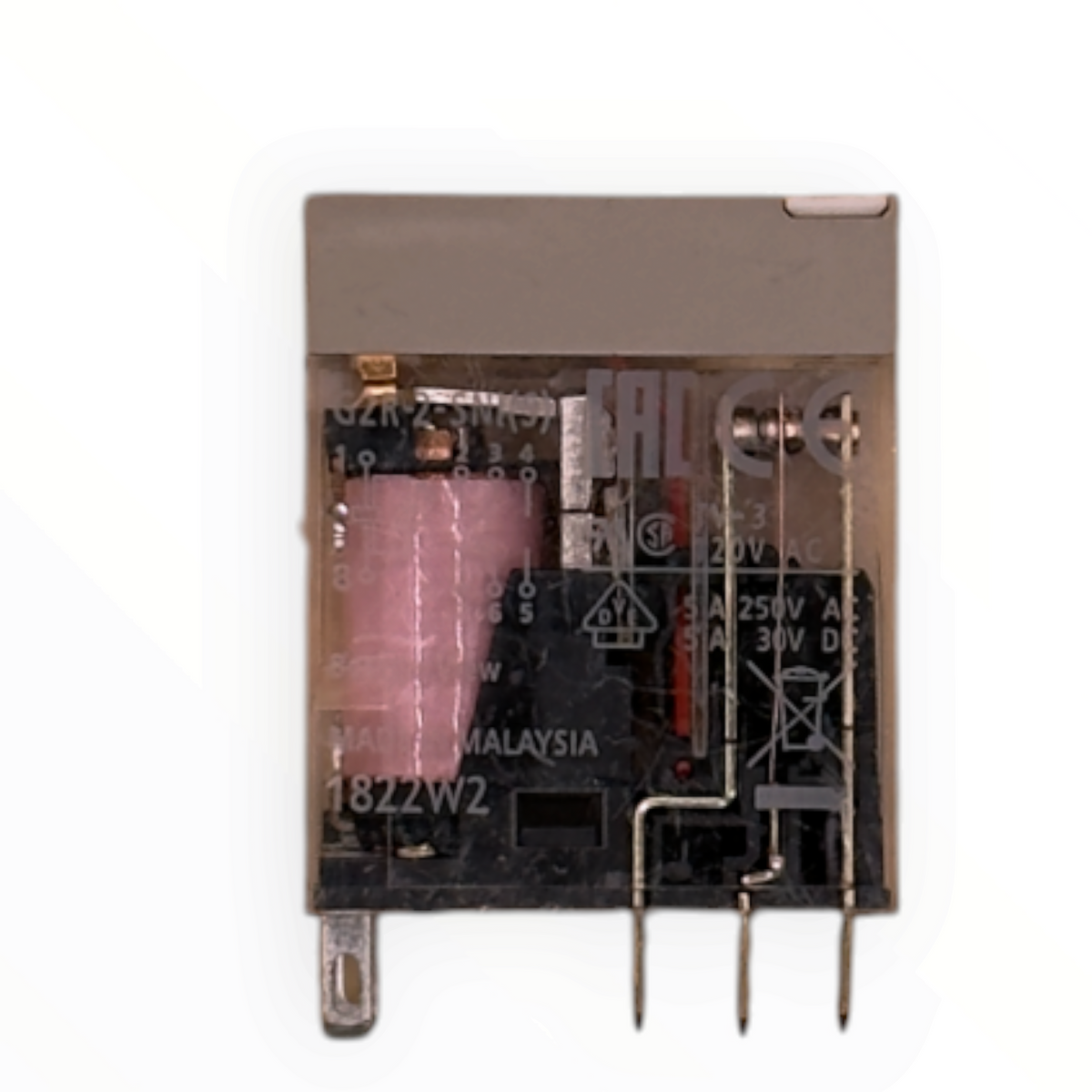 Relé 2 polos 24 VAC OMRON G2R-2-SNI(S) AC24