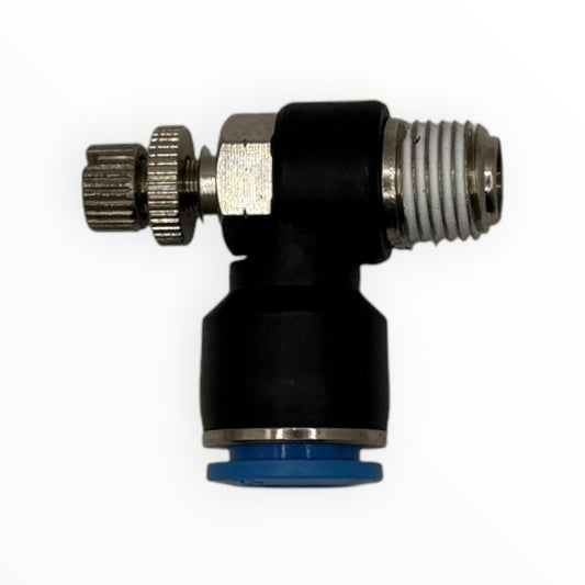 Regulador de flujo 1/4 x 12mm [XJSC-12-N2] - SKU: XC 1033 — Automatización Industrial Chile | BDTEC
