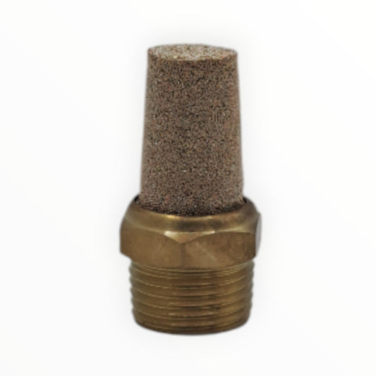 Silenciador de bronce 1/4" [B-8] - SKU: XC 1084 — Automatización Industrial Chile | BDTEC
