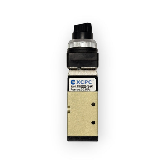 Valvula neumatica 5/2 conex 1/4" tipo selector [MSV86522TB] - SKU: XC 1110 — Automatización Industrial Chile | BDTEC