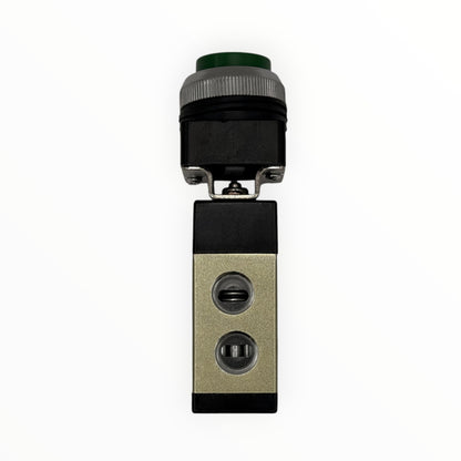 Valvula neumatica 3/2 conex 1/4" tipo boton saliente [MSV98322PPL]