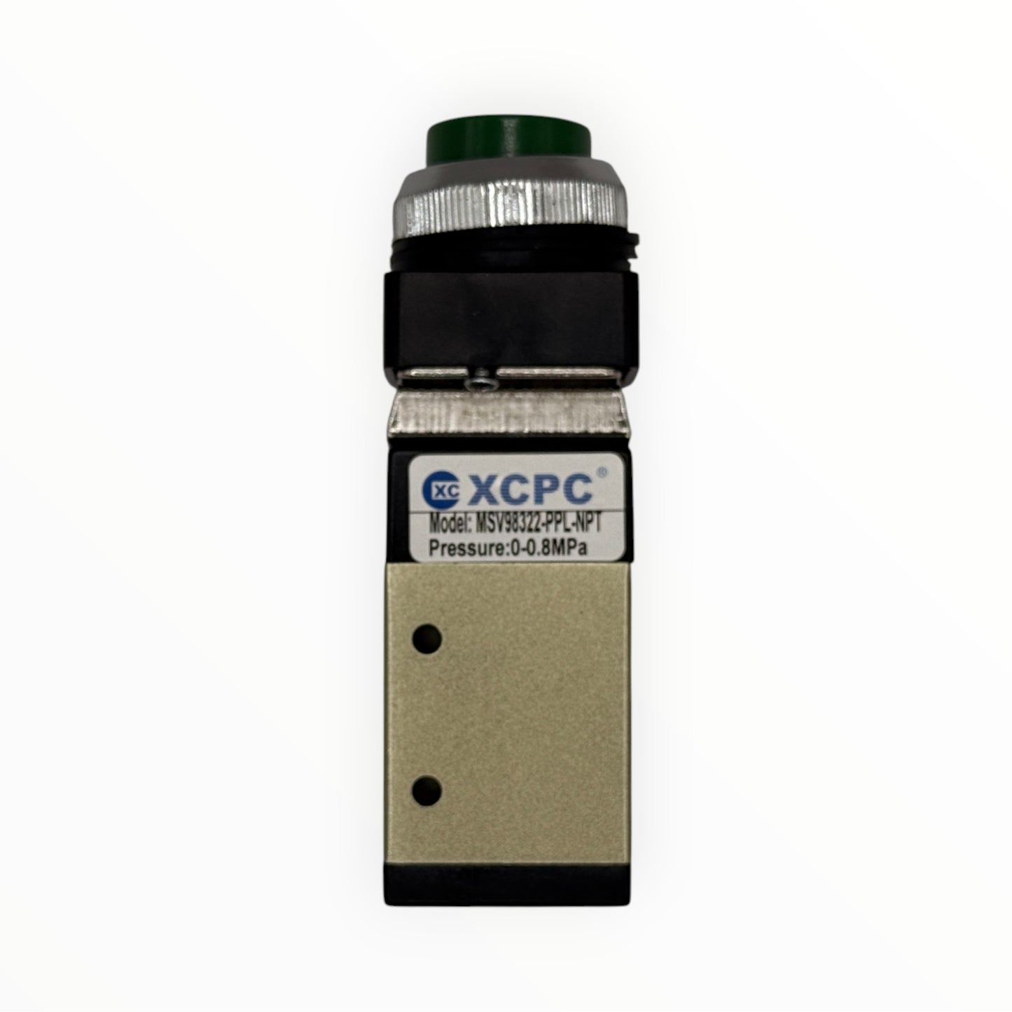 Valvula neumatica 3/2 conex 1/4" tipo boton saliente [MSV98322PPL]