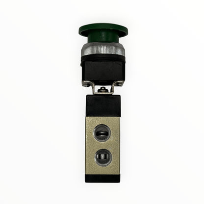 Valvula neumatica 3/2 conex 1/4" tipo boton parada [MSV98322PB]