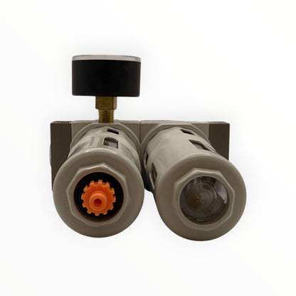 Filtro regulador lubricador conex 1/4" cuerpo chico [XOU-1/4-MINI]