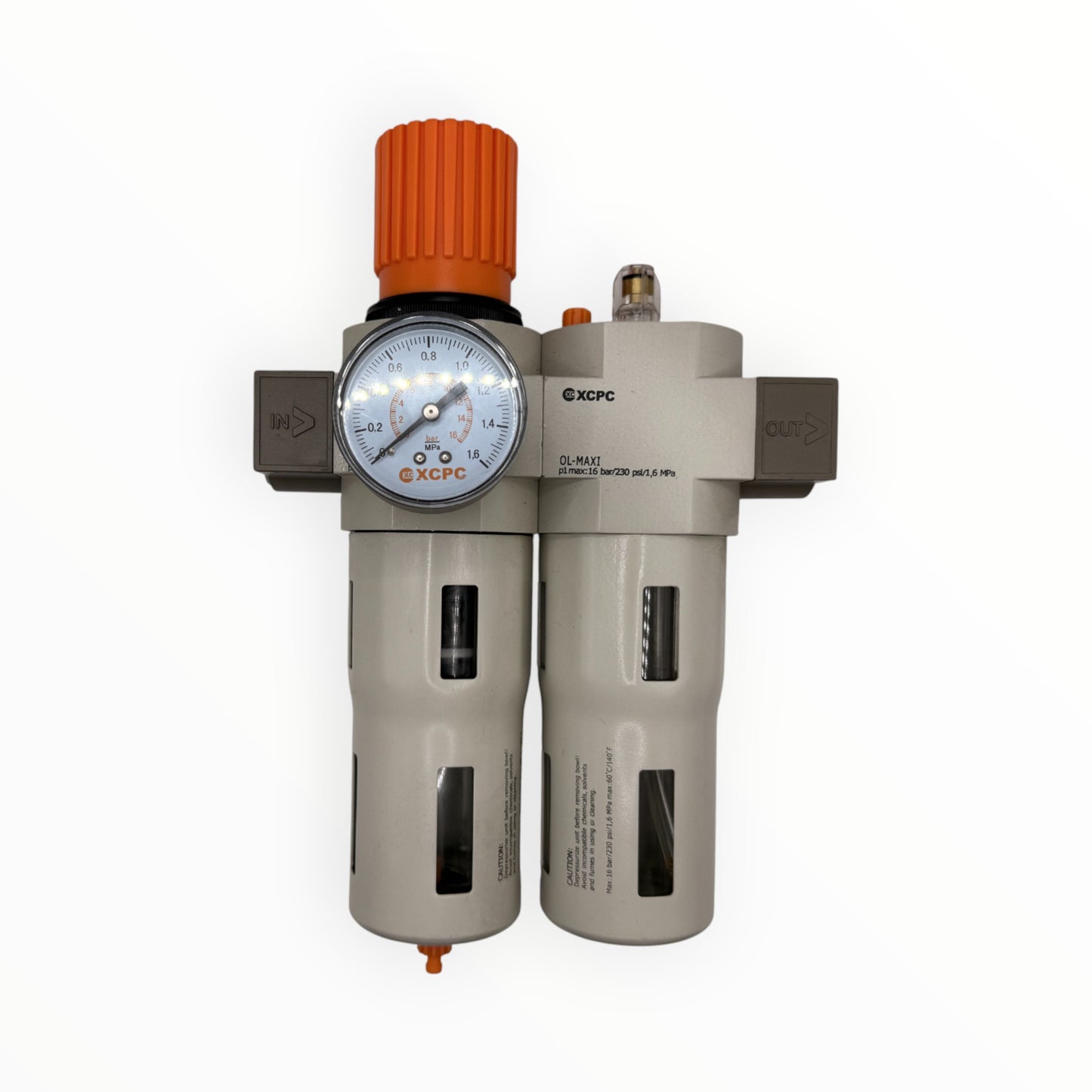 Filtro regulador lubricador conex 1" cuerpo grande [XOU-1-MAXI]