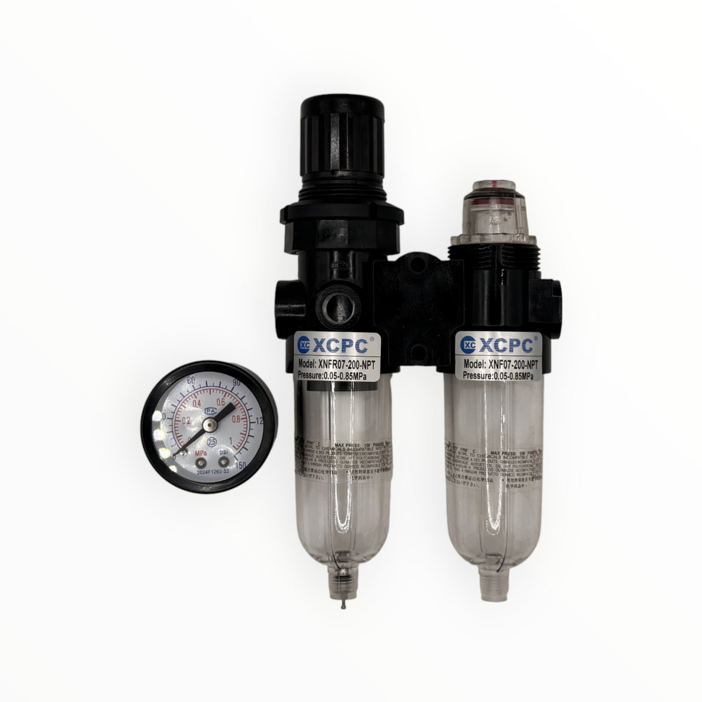 Filtro regulador lubricador 1/4" mini [XNFC07-200]