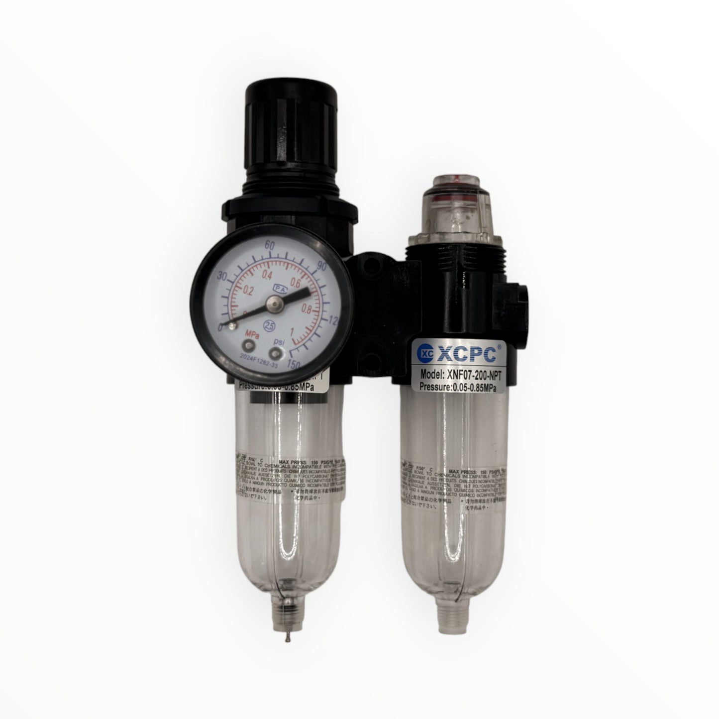 Filtro regulador lubricador 1/4" mini [XNFC07-200]