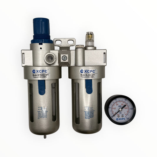 Filtro regulador lubricador 1/4" 2 cuerpos [BFC2000] - SKU: XC 1515 — Automatización Industrial Chile | BDTEC
