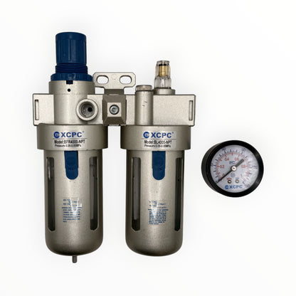 Filtro regulador lubricador 1/2" 2 cuerpos [BFC4000]