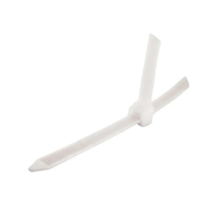 Amarra plástica blanca BDTecnologia de 3.5x200 mm fabricada en nylon 66 para organización de cables
