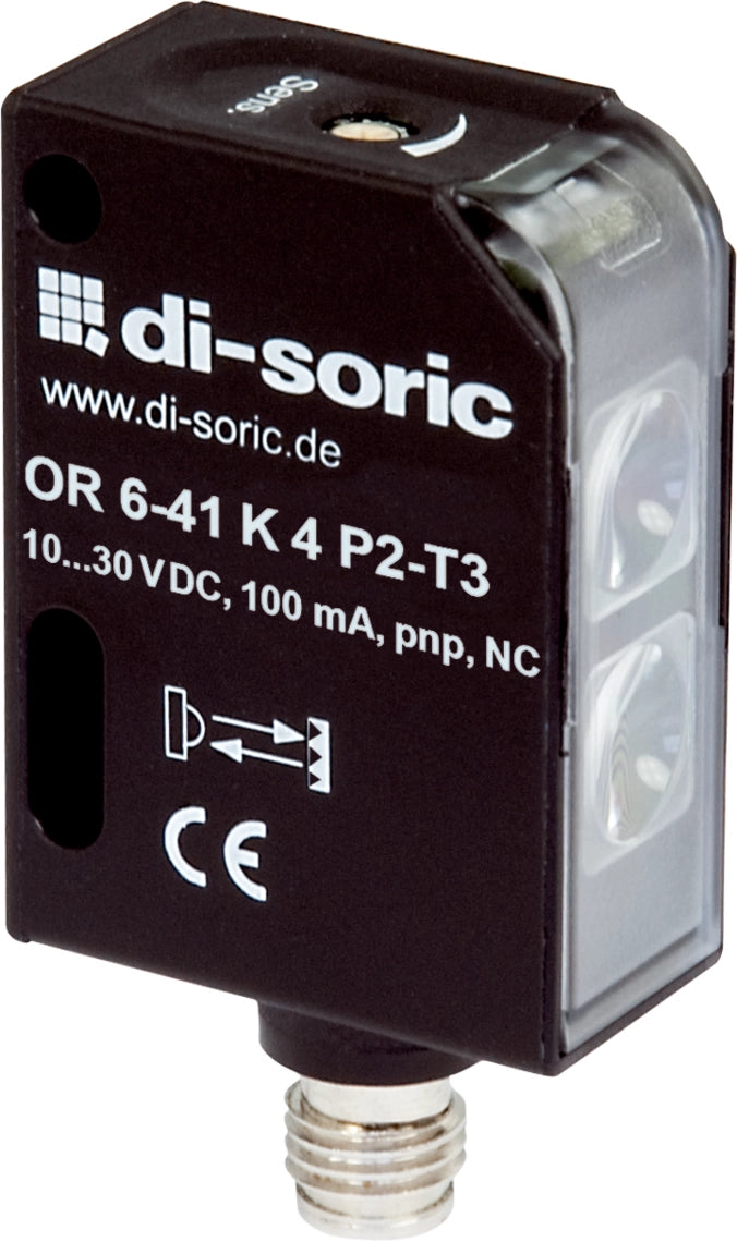 Sensor retroreflex 38x27x15mm, npn, no,sn 4m,para conector m8/3p [OR 6-41 K 4 N2-T3]