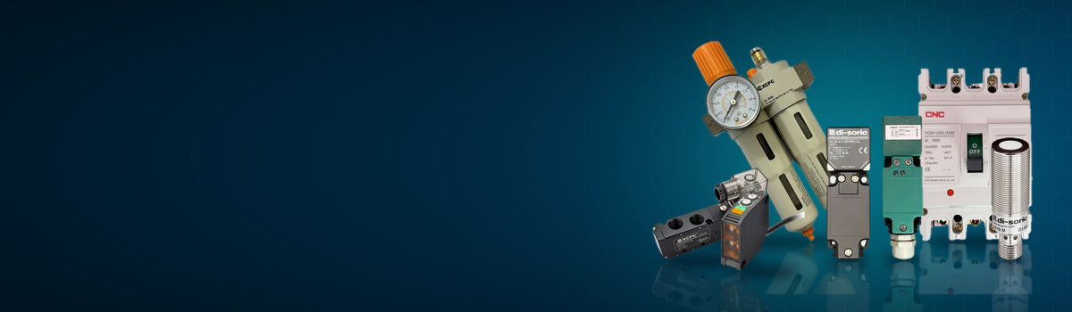 Productos industriales en oferta: filtro regulador lubricador, sensores di-soric, Omron e IBEST, electroválvula e interruptor caja moldeada
