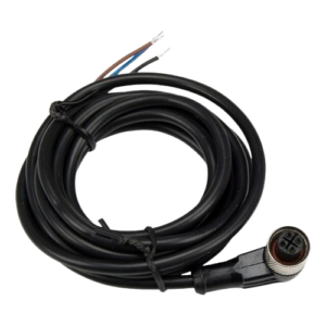 CABLE CONECTOR DE INYECTOR M12, HEMBRA, CURVO, 4 POLOS, 4 HILOS, 2M