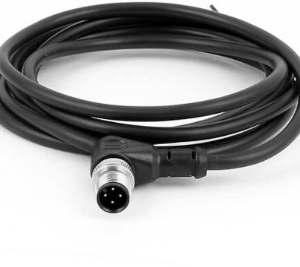 CABLE CONECTOR M12, MACHO, 90 GRADOS, 4 PINES, 4 HILOS CON CABLE DE 10M
