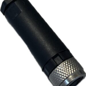 CONECTOR ARMABLE M8, HEMBRA, RECTO, 3 POLOS