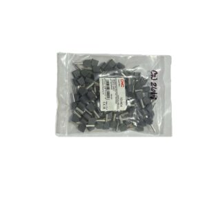 FERRUL DOBLE 2X2.5MM GRIS (100U)